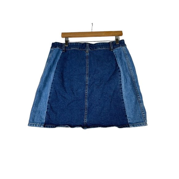 Madewell Two Panel Button Front Skirt size 31‎ Denim Blue - Picture 5 of 7